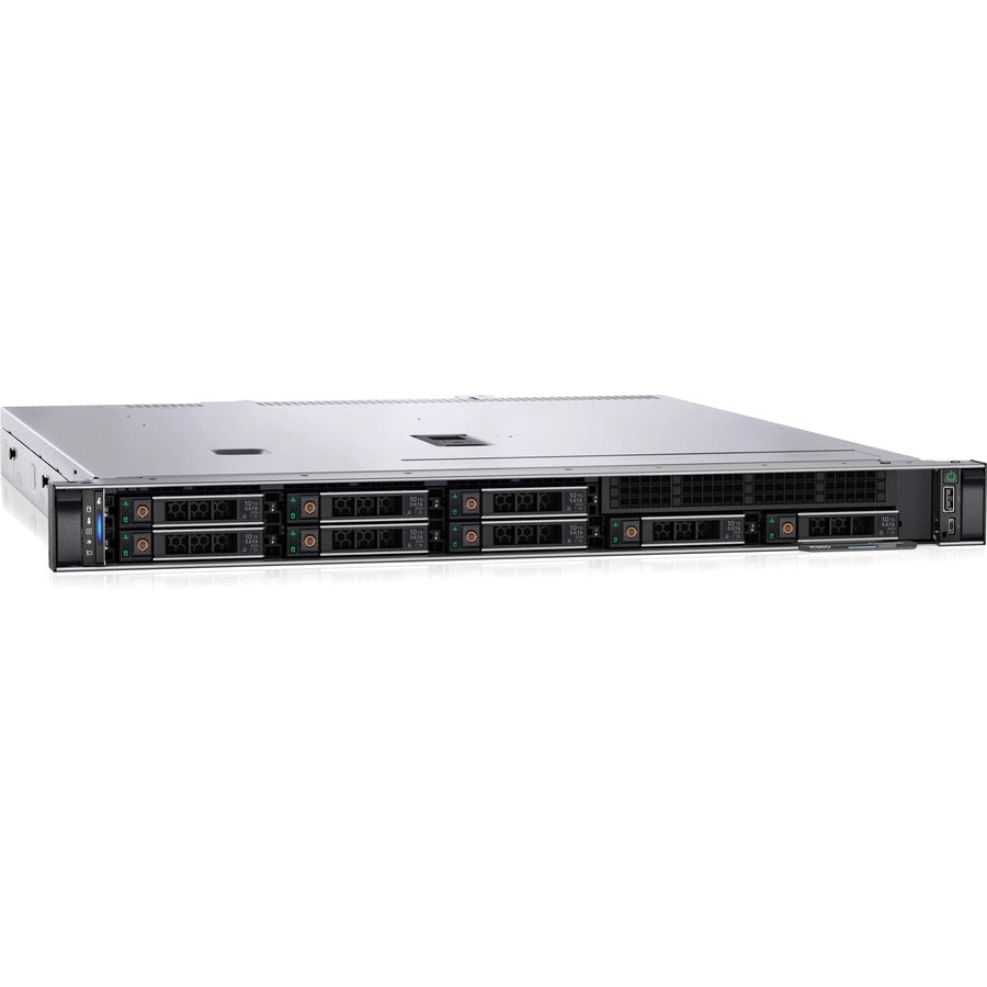 Dell Emc Poweredge R350 1U Rack-Mountable Server - 1 X Intel Xeon E-2314 2.80 Ghz - 8 Gb Ram - 480 Gb Ssd - 12Gb/S Sas, Serial Ata/600 Controller