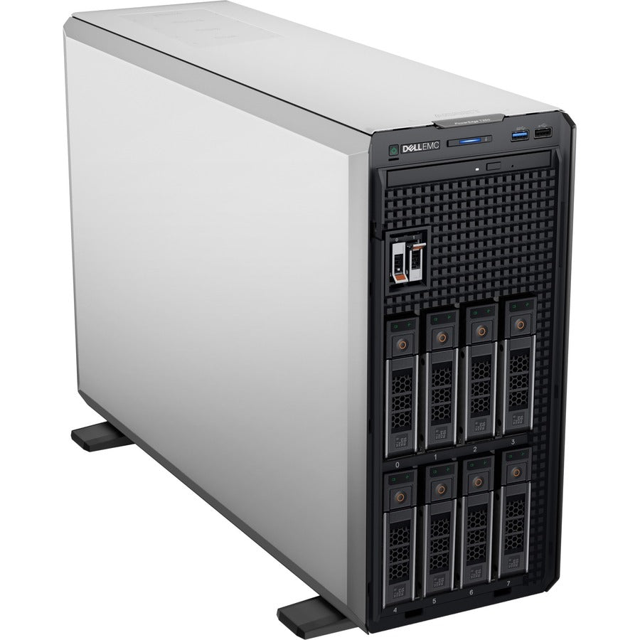 Dell Emc Poweredge T350 4.5U Tower Server - 1 X Intel Xeon E-2314 2.80 Ghz - 8 Gb Ram - 480 Gb Ssd - Serial Ata, Serial Attached Scsi (Sas) Controller