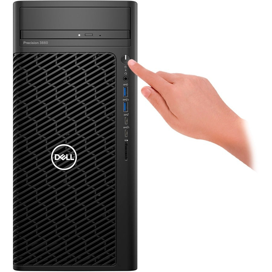 Dell Precision 3000 3660 Workstation - Intel Core I5 Hexa-Core (6 Core) I5-12500 12Th Gen 3 Ghz - 16 Gb Ddr5 Sdram Ram - 256 Gb Ssd - Tower - Black