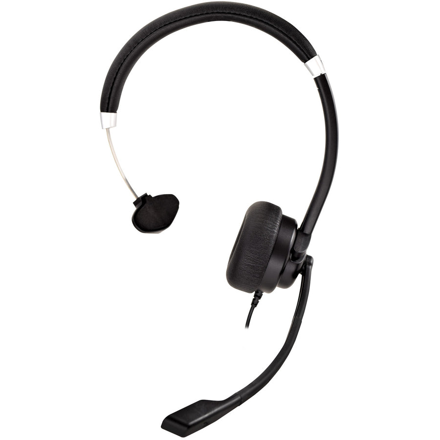 Deluxe Mono Usb Headset W/Mic,Usb-A 1.8M Cable W/Ctrl Black