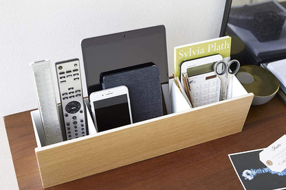 Desk Organizer - Two Sizes - Steel + Wood