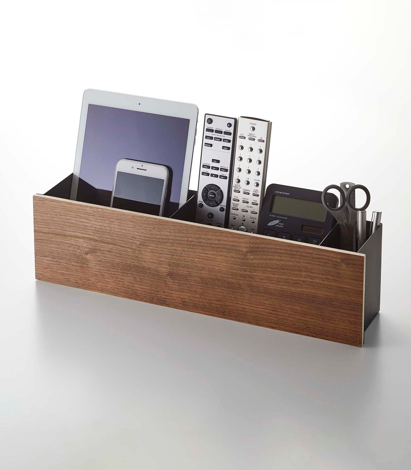 Desk Organizer - Two Sizes - Steel + Wood