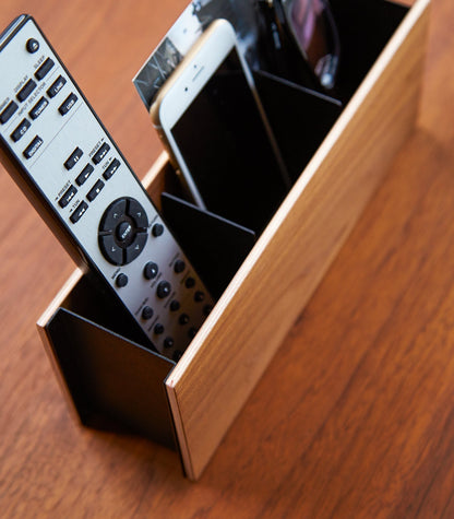 Desk Organizer - Two Sizes - Steel + Wood