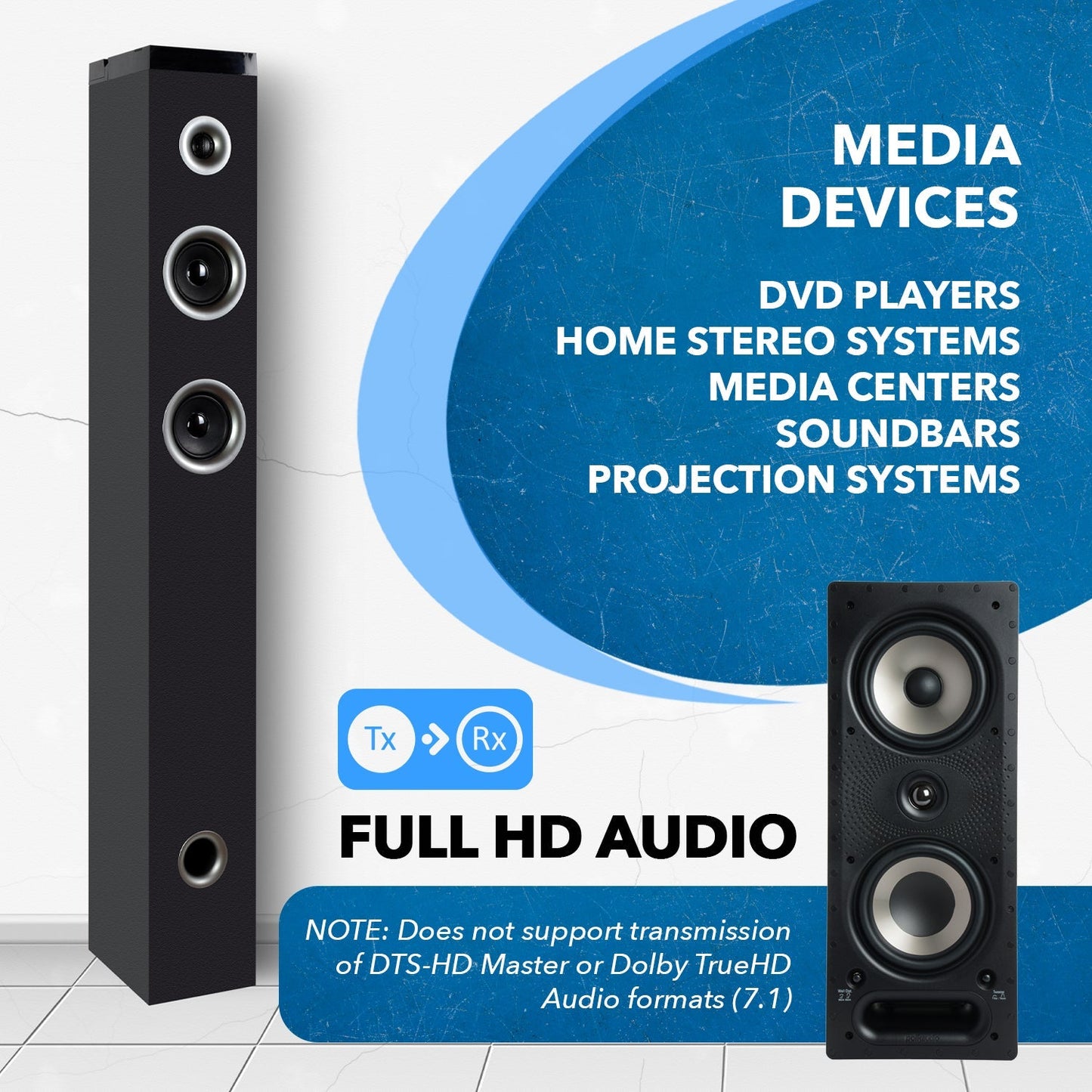 Digital Audio Over CAT5 Extender Upto 1000 Feet - Extend Digital Optical Coxial Toslink Signal Over Ethernet PoC for Long Distance Extension (DA-EX1000-K)