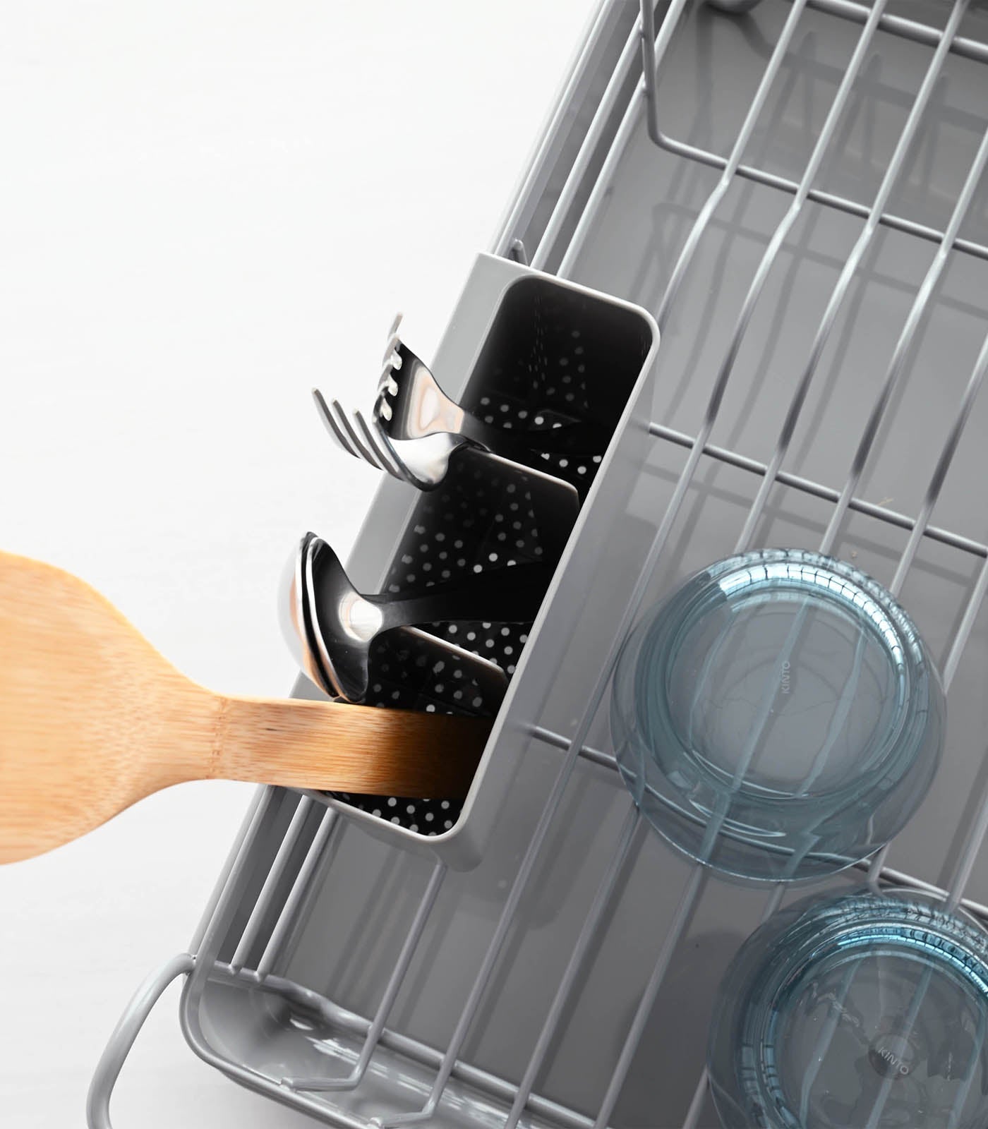 Dish Rack - Steel + Wood