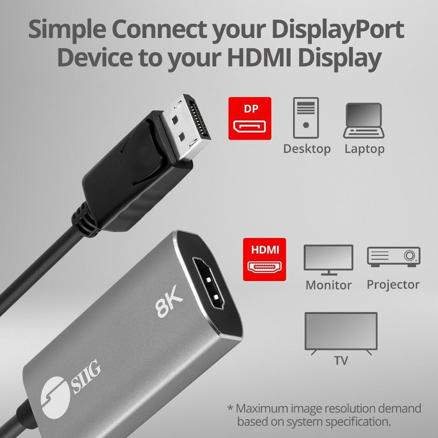 Displayport 1.4 To Hdmi Adap 8K,