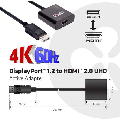 Dp 1.2 To Hdmi 2.0 4K 60Hz 3D,Active Adapter