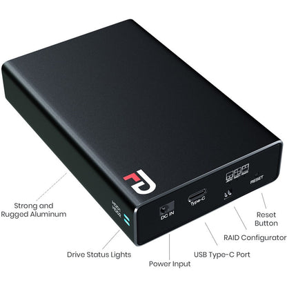 Duo Mobile 2Bay Raid Enclosure,Aluminum Enclosure Usb3.1Gen2C