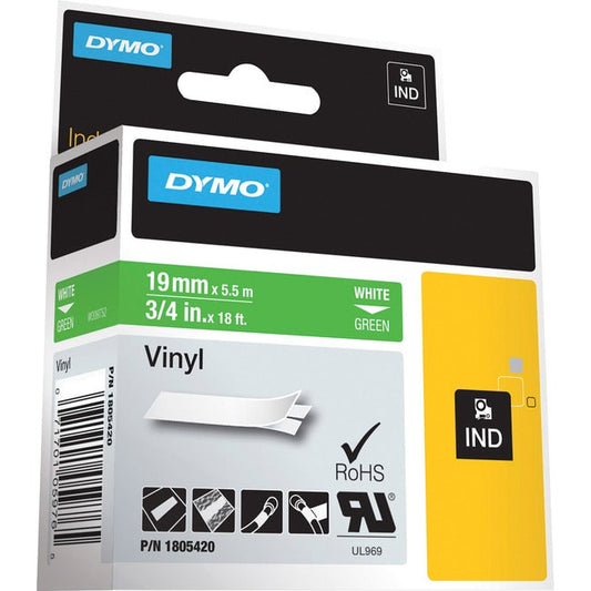 Dymo Colored 3/4" Vinyl Label Tape 1805420