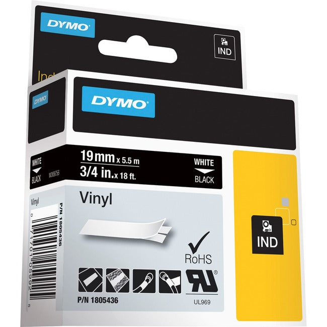 Dymo Colored 3/4" Vinyl Label Tape 1805436