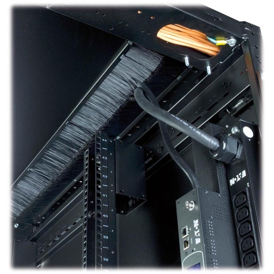 Eaton Paramount 51U Server Rack Enclosure - Wide, 48 In. Depth, Doors Included, No Side Panels, Taa
