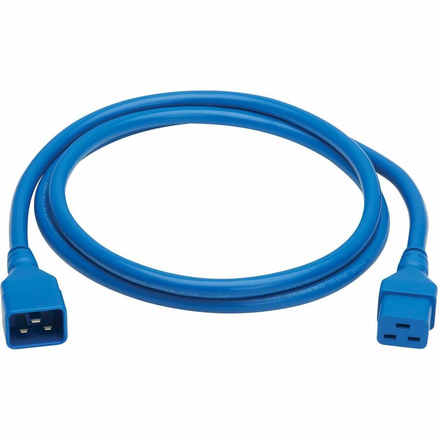 Eaton Tripp Lite Series Power Extension Cord, C20 to C19 - Heavy-Duty, 20A, 250V, 12 AWG, 6 ft. (1.8 m), Blue