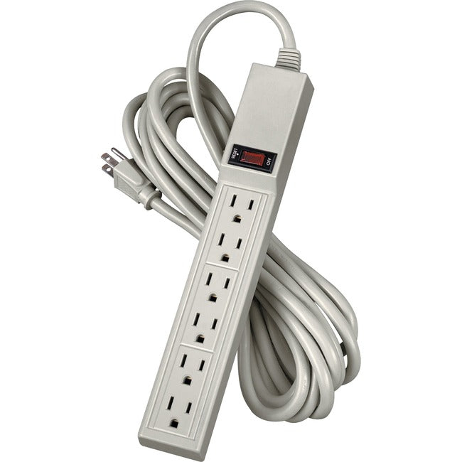 Economical Fellowes Power Strip With 6 Outlets. Office Grade Power Strip Has 3-P Fel-99026
