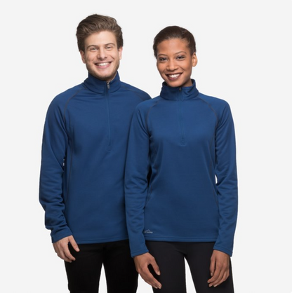 Eddie Bauer® Ladies 1/2-Zip Base Layer Fleece Jacket – Lightweight Warmth for Active Comfort