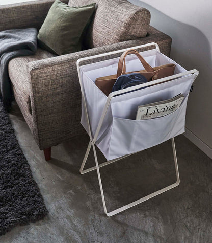 Elevated Laundry Hamper - Steel