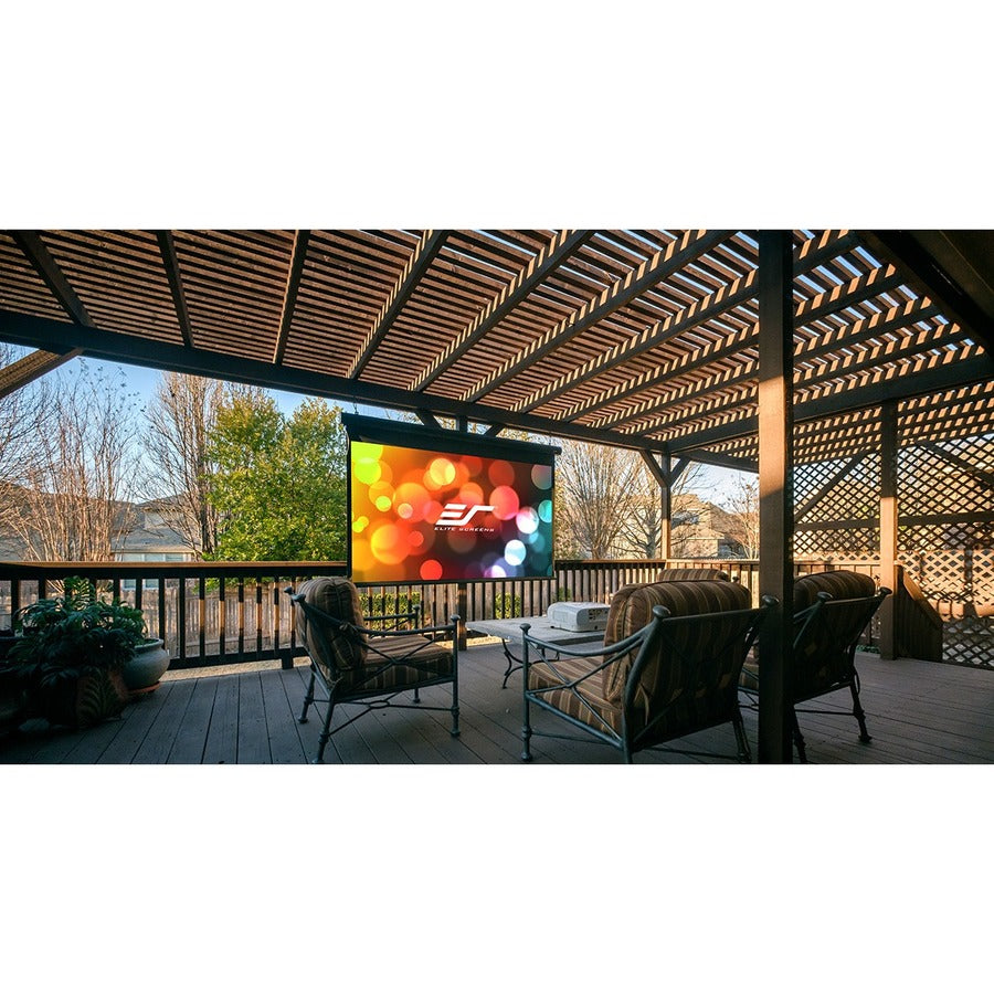 Elite Screens Yard Master Electric Oms150H-Electric 150" Electric Projection Screen