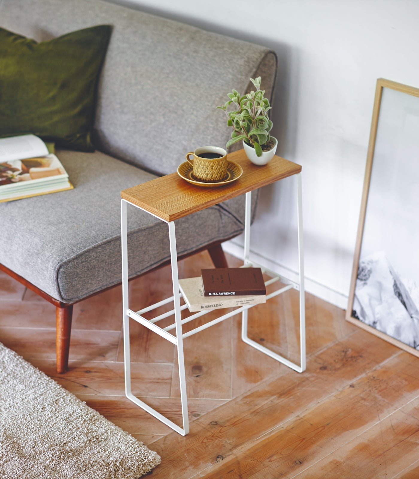 End Table (22" H) - Steel + Wood