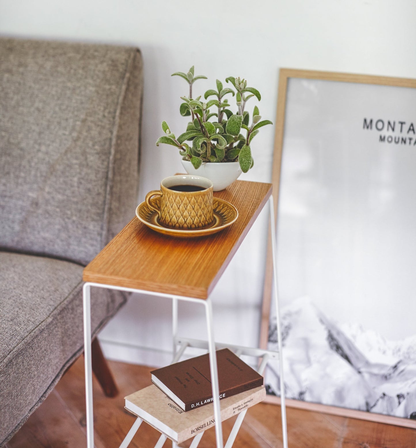 End Table (22" H) - Steel + Wood