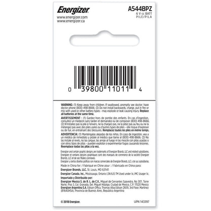 Energizer A544 Batteries, 1 Pack