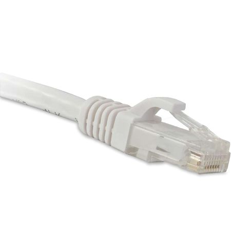 Enet Cat6A 20 Foot White Patch Cable With Snagless Molded Boot (Utp) High-Qualit