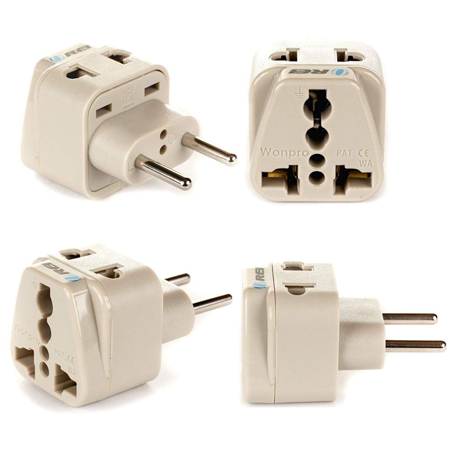 European Travel Adapter - 2 in 1 - Type C - Compact Design (DB-9C)