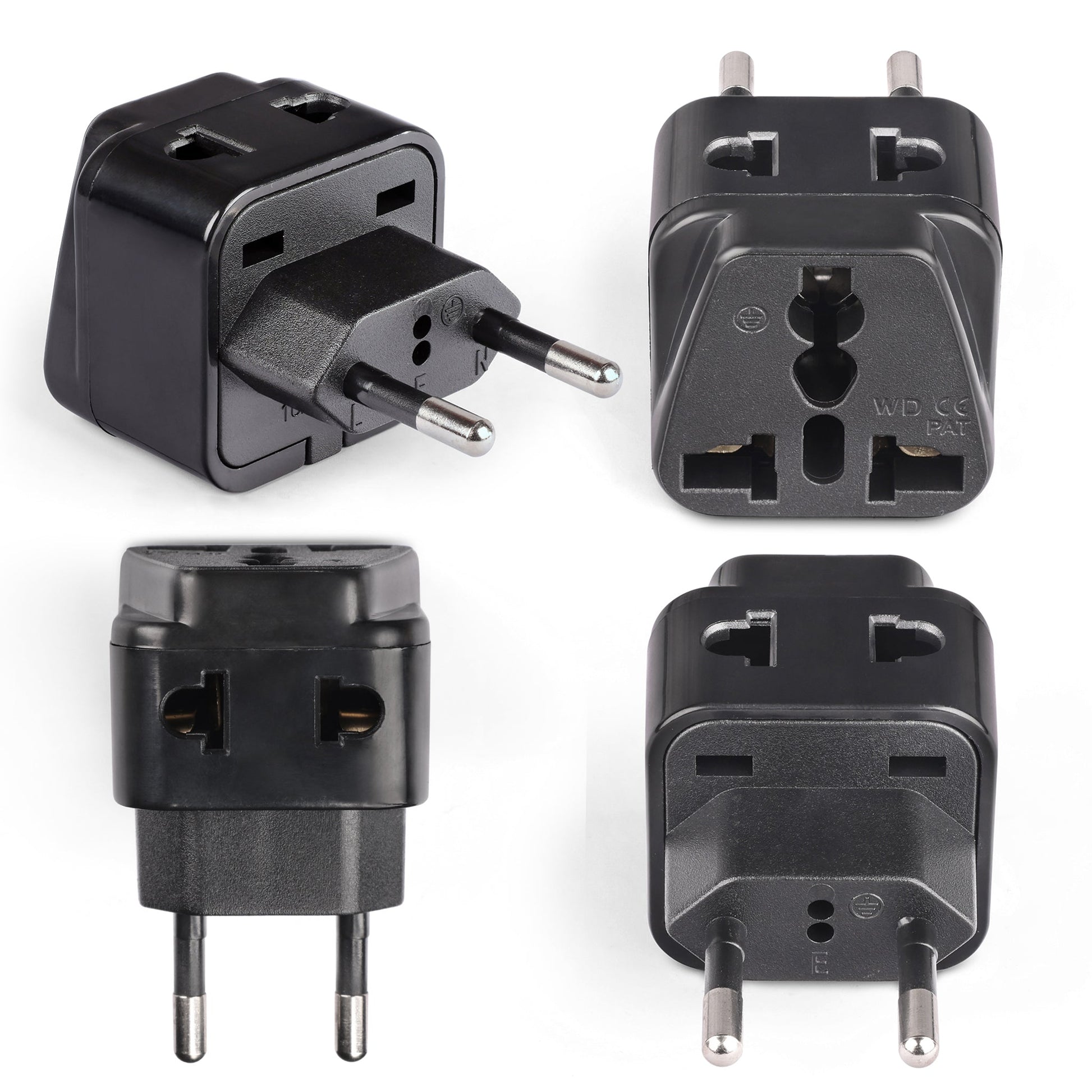 European Travel Adapter - 2 in 1 - Type C - Compact Design (DB-9C)