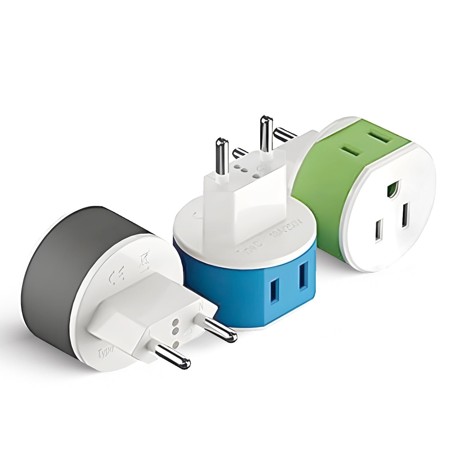 European Travel Adapter - 2 in 1 - Type C - Compact Design (US-9C)