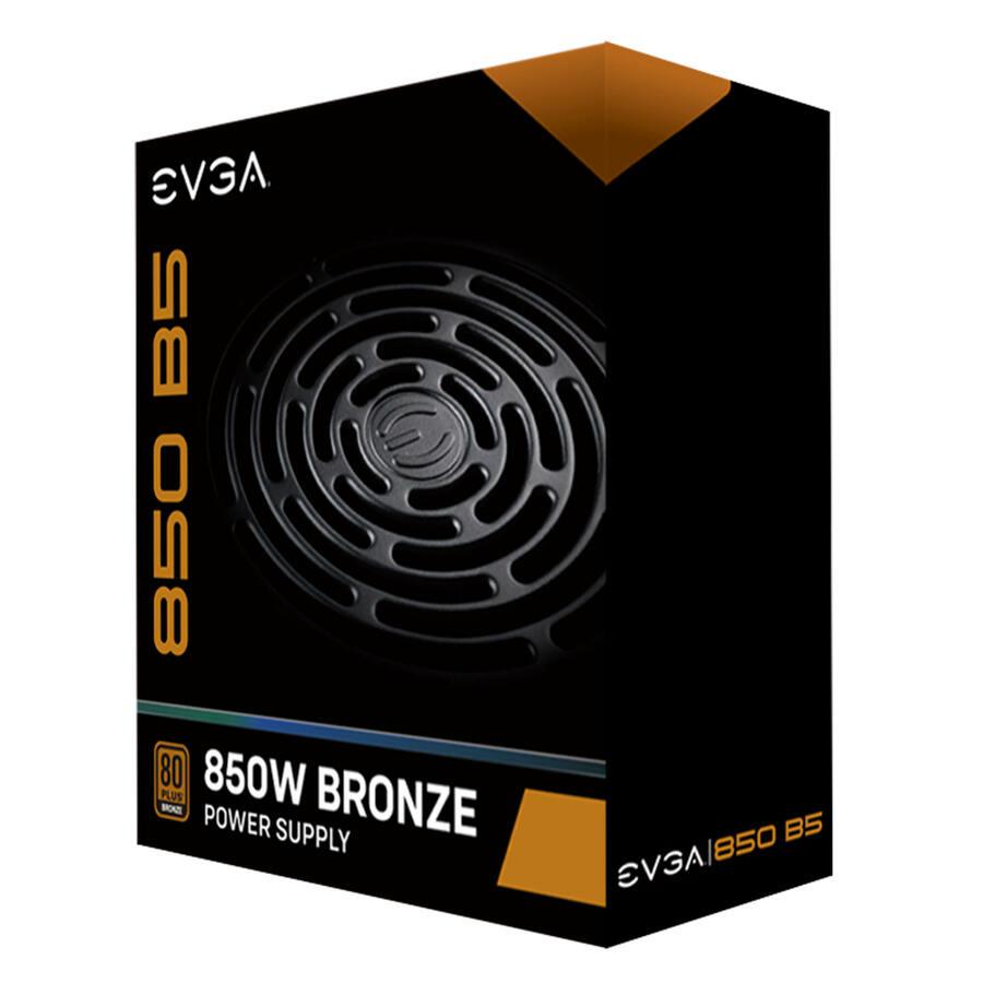 Evga 220-B5-0850-V1,850 B5, 80 Plus Bronze 850W, Fully Modular, Evga Eco Mode, 5 Year Warranty, Compact 150Mm Size, Power Supply