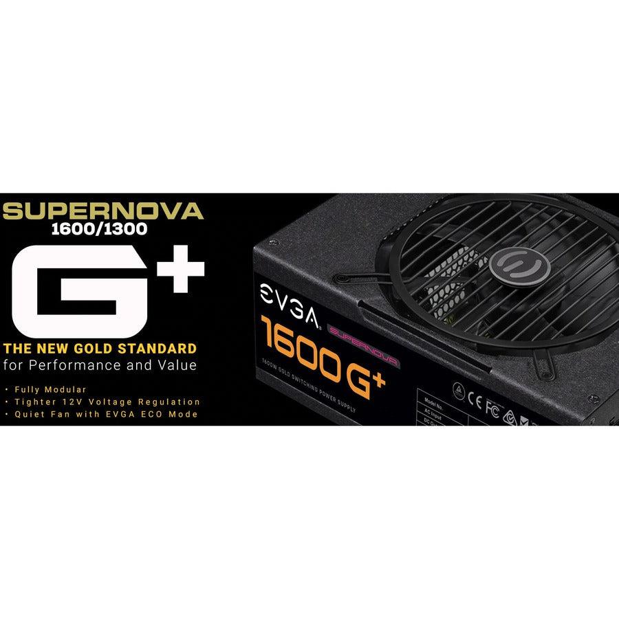 Evga Supernova 1600 G+ 220-Gp-1600-X1 1600W 80 Plus Gold Fully Modular 10 Year Warranty Power Supply