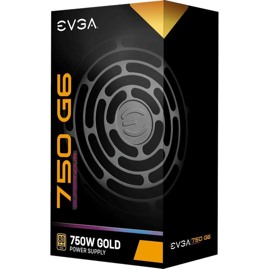 Evga Supernova G6 Series 220-G6-0750-X1 750W 80 Plus Gold Fully Modular 10 Year Warranty Power Supply