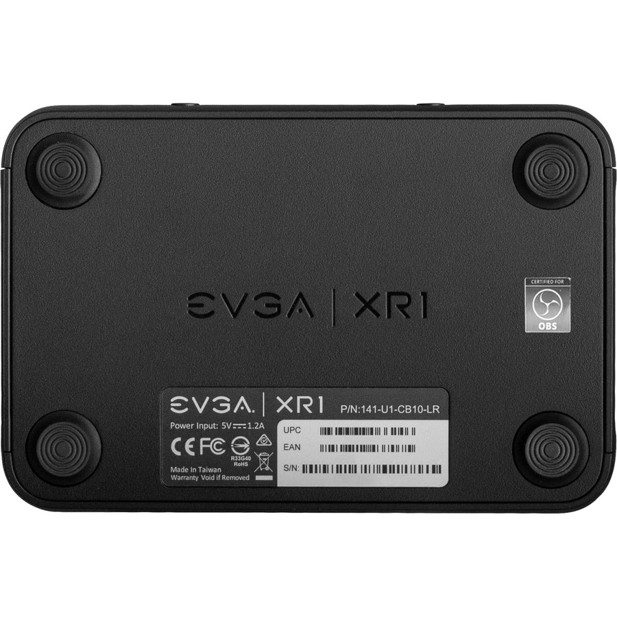 Evga Xr1 Capture Device, Certified For Obs, Usb 3.0, 4K Pass Through, Argb, Audio Mixer