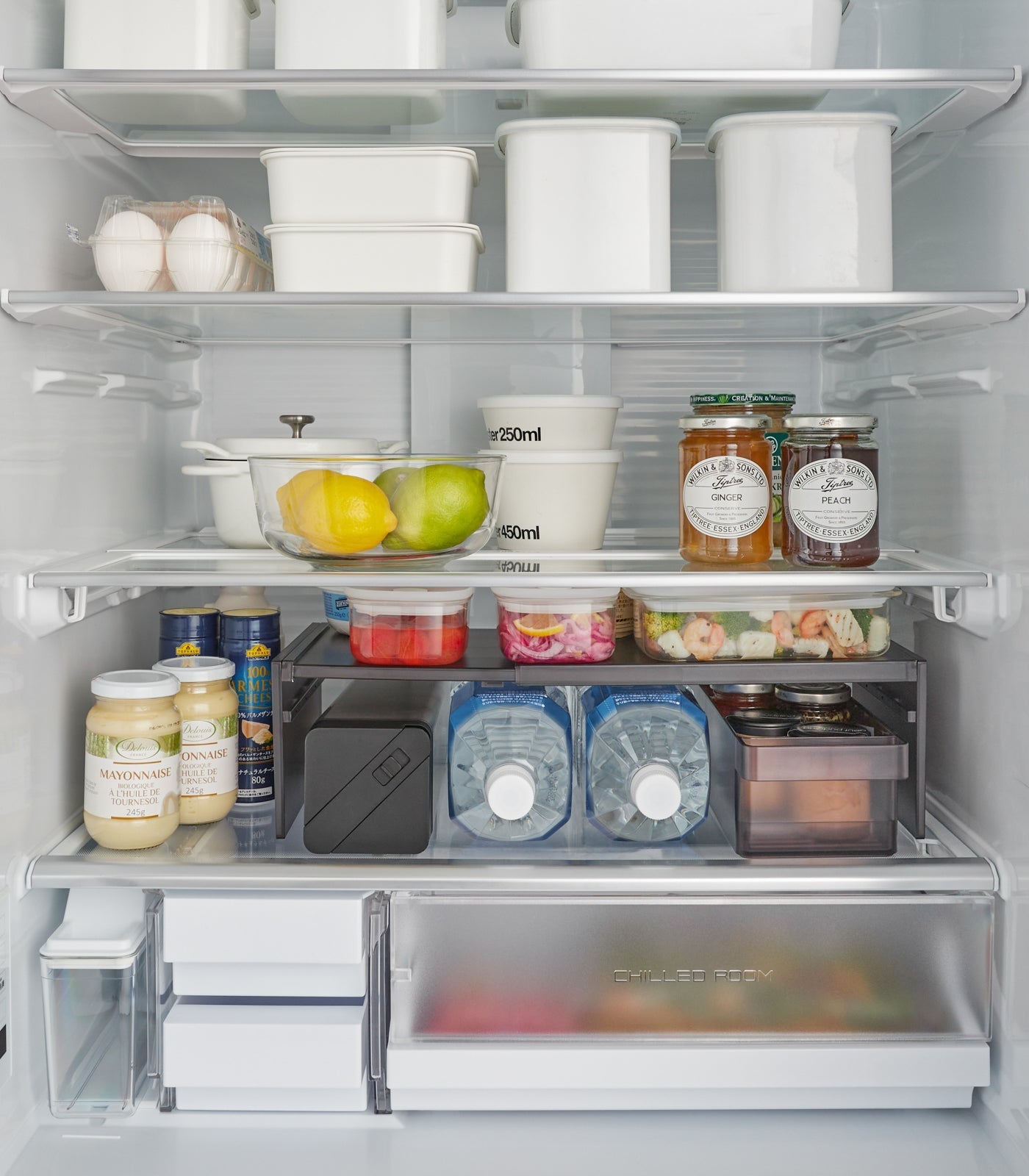 Expandable Refrigerator Riser Shelf