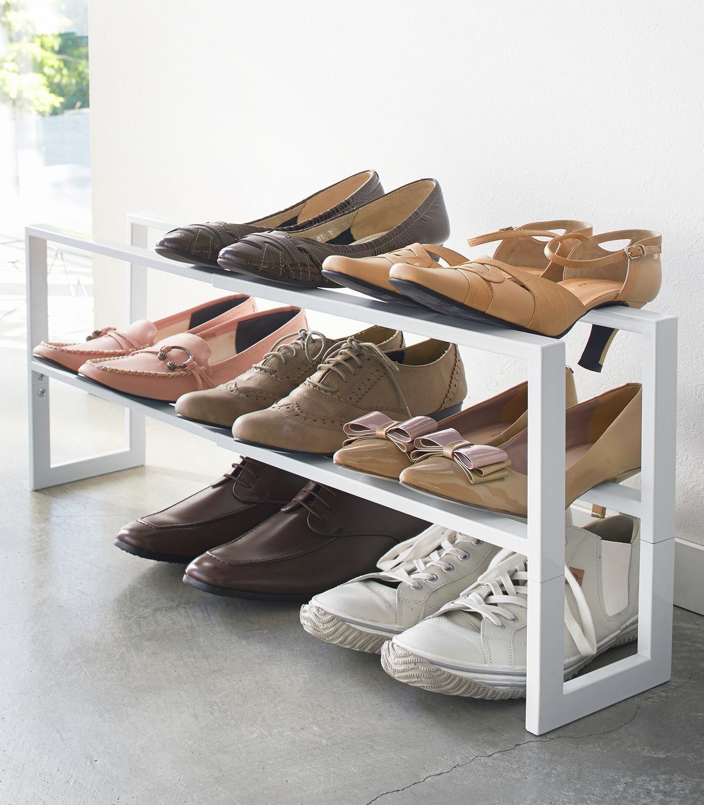 Expandable Shoe Rack - Two Sizes - Steel