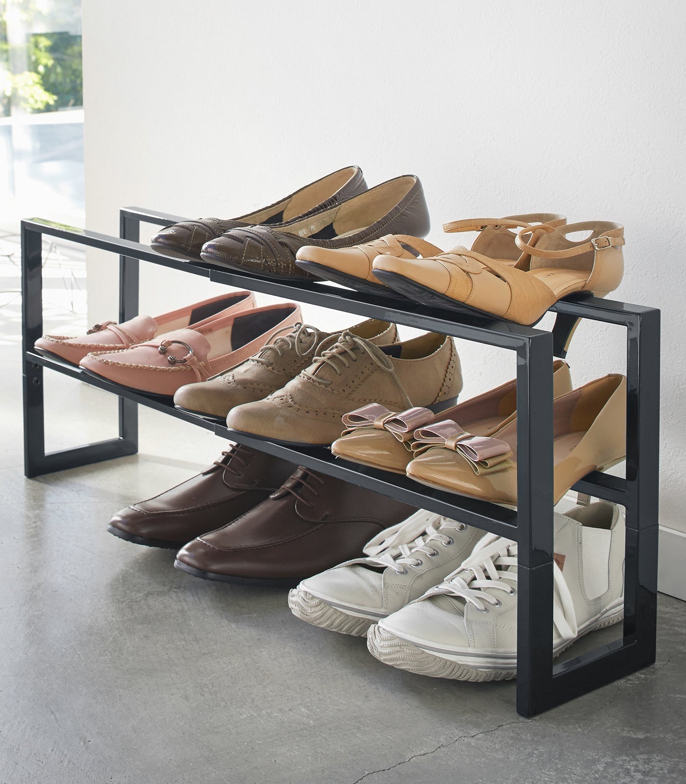 Expandable Shoe Rack - Two Sizes - Steel