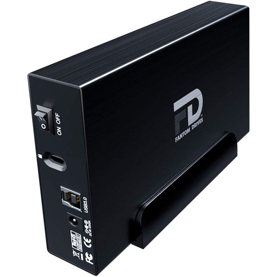 Fantom Drives 8Tb External Hard Drive - Gforce 3 - Usb 3, Aluminum, Black, Gf3B8000U