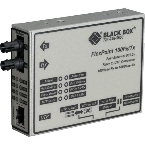 Fast Ethernet (100-Mbps) Media Converter - 100-Mbps Copper To 100-Mbps Singlemod Bbx-Lmc213A-Smst-R2
