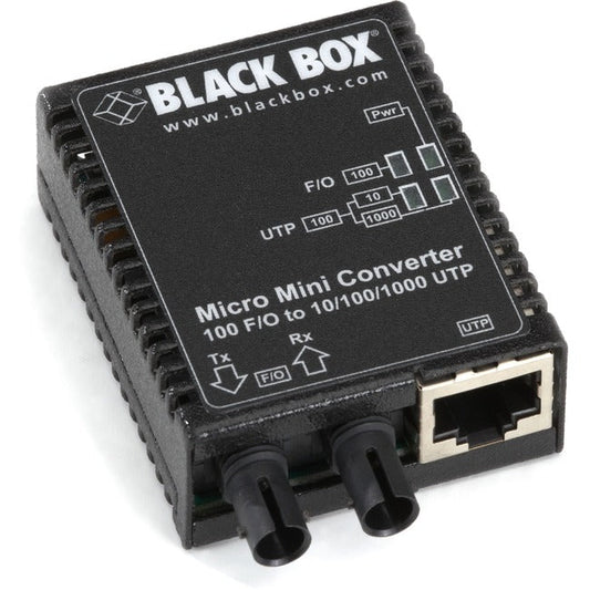 Fast Ethernet (100-Mbps) Media Converter - 10/100/1000-Mbps Copper To 100-Mbps S