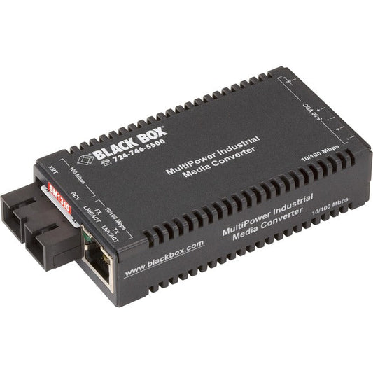 Fast Ethernet Industrial Media Converter 10/100-Mbps Copper To 100-Mbps Singlemo