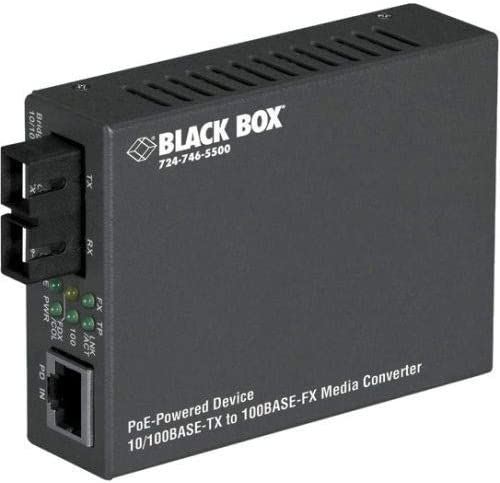 Fast Ethernet Poe Pd Media Converter-10/100-Mbps Copper To 100-Mbps Multimode Fi Bbx-Lpd504A
