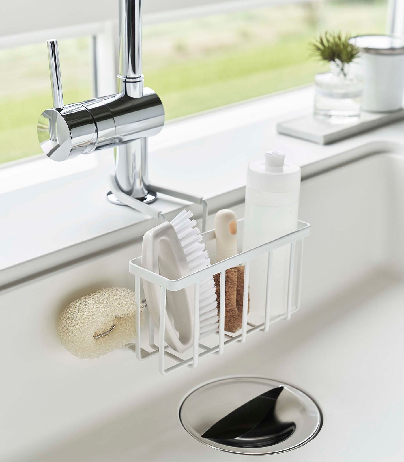 Faucet-Hanging Sponge Caddy - Steel