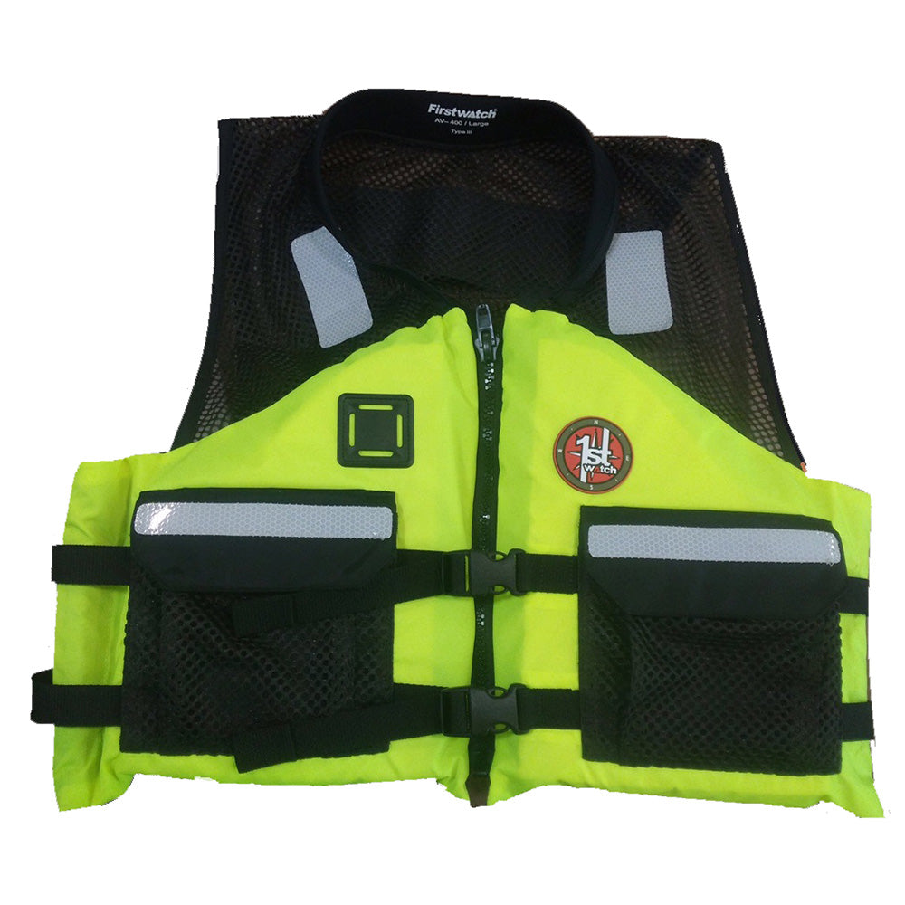 First Watch AV-5001 Crew Vest - Hi-Vis Yellow - 2XL/3XL