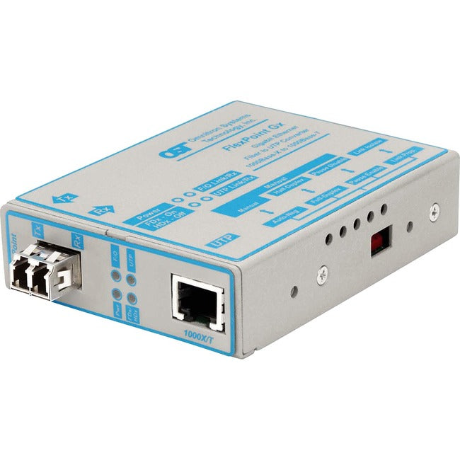 Flexpoint 1000Mbps Gigabit Ethernet Fiber Media Converter Rj45 Lc Multimode 550M 4672-2