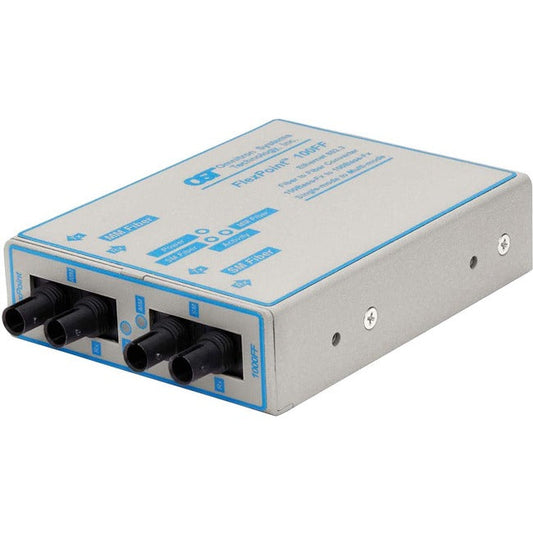 Flexpoint 100Mbps Ethernet Fiber To Fiber Media Converter St Multimode 5Km To Single-Mode 30Km 4410-2