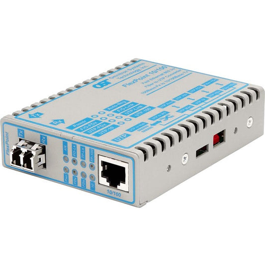 Flexpoint 10/100 Ethernet Fiber Media Converter Rj45 Lc Multimode 5Km 4355-11