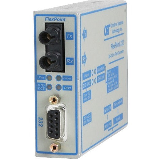 Flexpoint Rs-232 Db-9 Serial To,Fiber Lc Mmf 1310 5Km Us Ac Pwr
