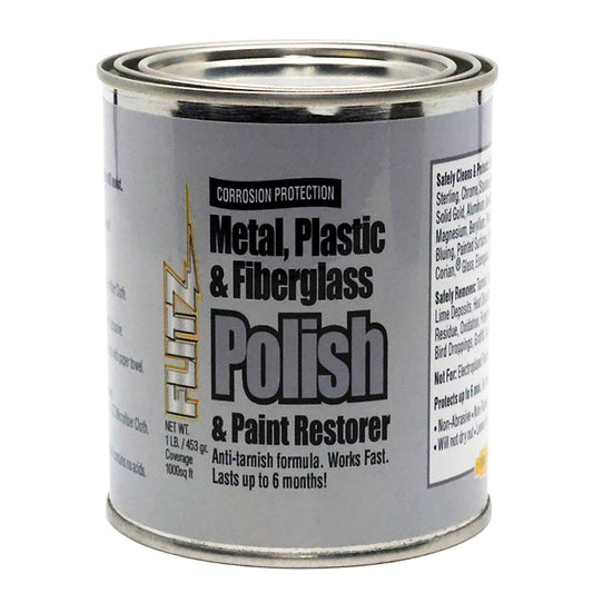 Flitz Metal, Plastic &amp; Fiberglass Polish Paste - 1.0lb