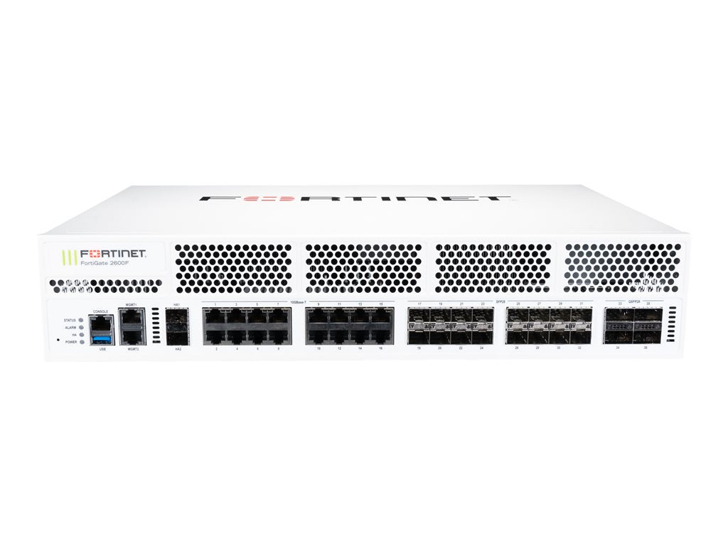Fortinet FortiGate 2600F-DC - Security appliance - with 5 years FortiC