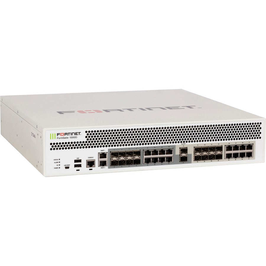 Fortinet Fortigate-1000D Hardware Plus 1 Year 24X7 Forticare And Fortiguard Unified Threat Protection (Utp)