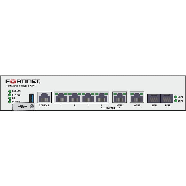 Fortinet Fortigate Rugged Fgr-60F Network Security/Firewall Appliance Fgr-60F-Lenc