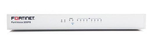 Fortinet Fortivoice-200F8, 5 X 10/100/1000 Ports, 8 X Fxo, 1 X 500Gb Storage, 200 Endpoints, And 24 Voip Trunks. Call Center And Hotel Licenses Supported. Supports Local Survivable Configuration.